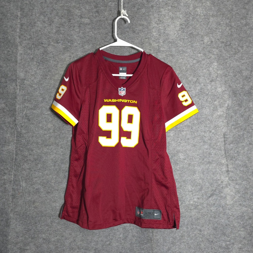 Nike Chase Young Washington Jersey Womens M Burgundy 99 NFL On Field Game Shirt‎